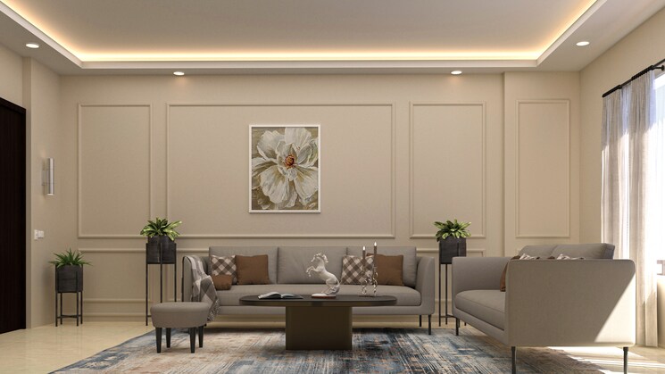 Living Room, forever-prabhat-heights 3 Bedroom 1800 Sq.Ft. Apartment In Dundahera Ghaziabad 8925146