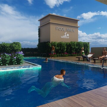 Swimming Pool in 3 BHK Apartment at Forever Prabhat Heights, Dundahera – for Sale