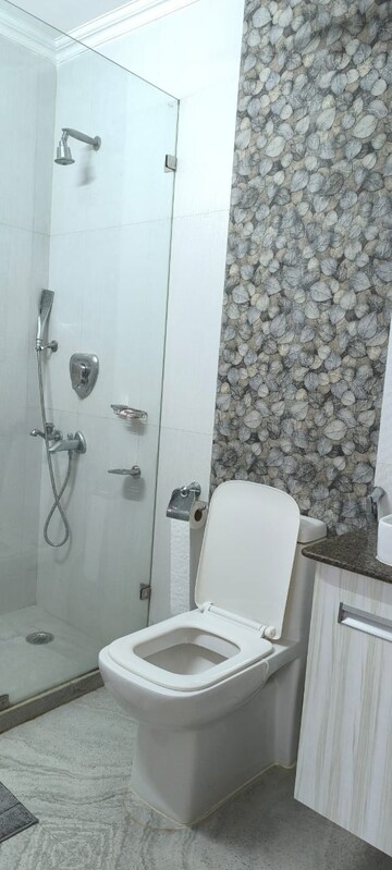 Bathroom in 3 BHK Apartment at Vasant Kunj – for Rent