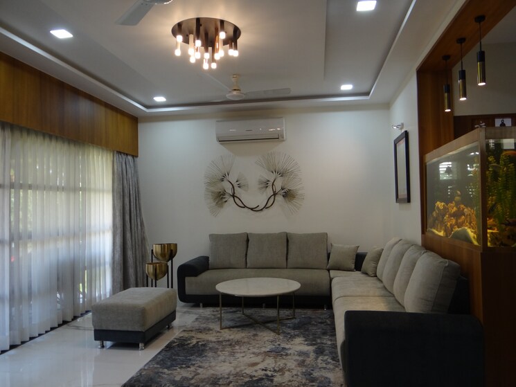 Living Room, shela 4 Bedroom 733 Sq.Yd. Villa In Shela Ahmedabad 8925307