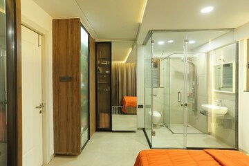 Bathroom in 3 BHK Apartment at Rohan Leher II, Baner – for Rent