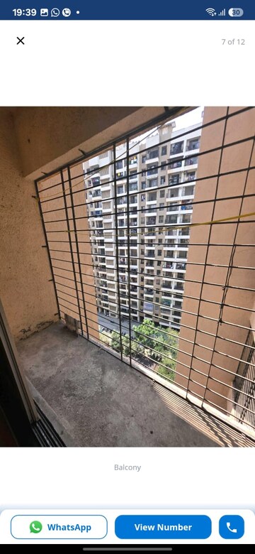 Balcony in 2 BHK Apartment at Shree Shakun Greens, Virar West – for Rent
