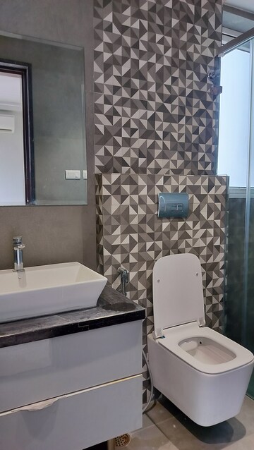Bathroom in 3 BHK Apartment at Jubilee Hills – for Rent
