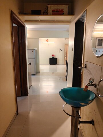 Bathroom in 2 BHK Apartment at Goel Ganga Carnation, Koregaon Park – for Rent