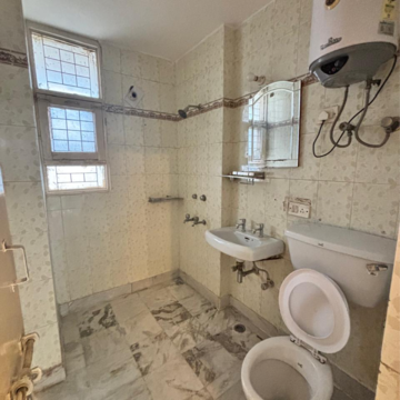 Bathroom in 3.5 BHK Apartment at Prerna Apartment, Sector 56 – for Rent