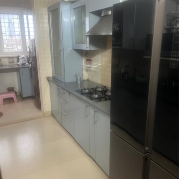 Kitchen in 3 BHK Apartment at CGHS Sahyog Apartments, Sector 56 – for Rent