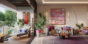 Living Room in 2 BHK Builder Floor at Piramal Revanta, Mulund West – for Sale