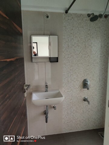 Bathroom in 2 BHK Apartment at Gurukrupa Marina Enclave, Malad West – for Rent