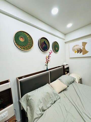 Bedroom in 3 BHK Apartment at Shivalik Sharda Park View 2, Shela – for Rent
