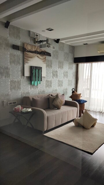 Living Room in 4 BHK Apartment at Oberoi Realty Sky Heights, Andheri West – for Rent