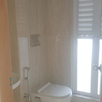 Bathroom in 1 BHK Apartment at Ruparel Nova, Police Line – for Rent