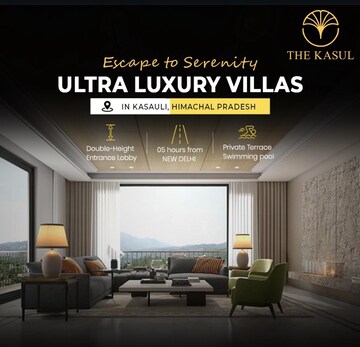 Living Room in 4 BHK Villa at Kasauli – for Sale