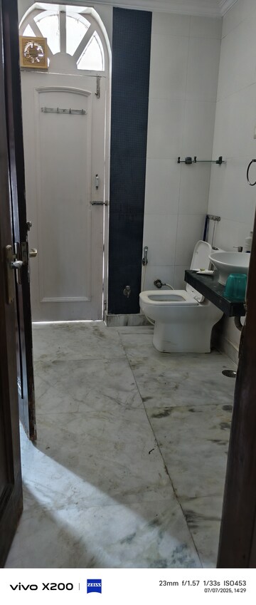 Bathroom in 3 BHK Builder Floor at Lajpat Nagar – for Rent