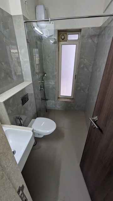 Bathroom in 2 BHK Apartment at L And T Seawoods Residences, Seawoods – for Rent