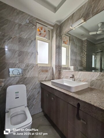 Bathroom in 3 BHK Builder Floor at Saket – for Rent