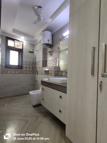 Bathroom in 3 BHK Builder Floor at Saket – for Rent
