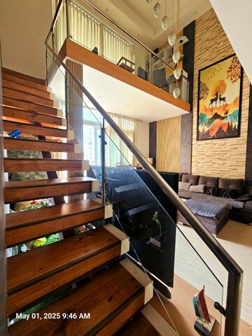 Staircase in 3.5 BHK Apartment at Mahagun Mezzaria, Sector 78 – for Rent