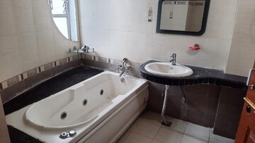 Bathroom in 3 BHK Apartment at Surya Lake View Apartment, Gomti Nagar – for Rent