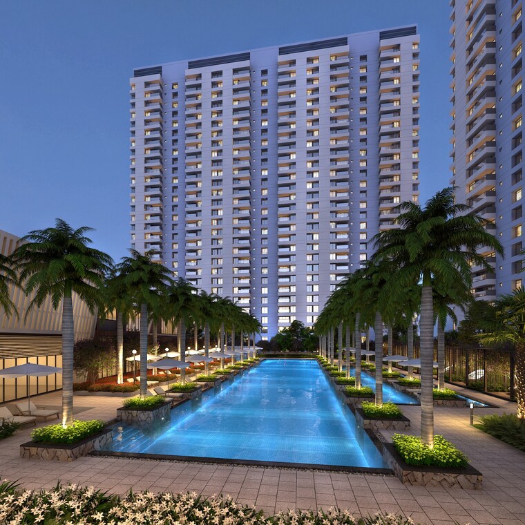 Swimming Pool, kumar-parc-residences 2 Bedroom 834 Sq.Ft. Apartment In Hadapsar Pune 8926940