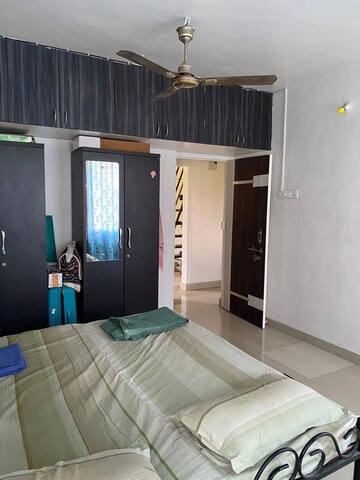 Bedroom in 1 BHK Apartment at Runanubandh CHS, Aundh – for Rent