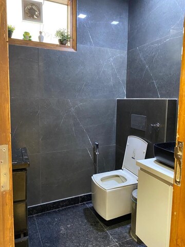 Bathroom in 3 BHK Builder Floor at Priyadarshni Apartments, Paschim Vihar – for Rent