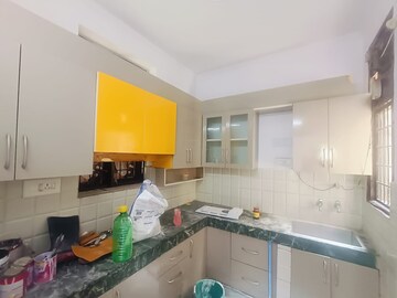 Kitchen in 4 BHK Builder Floor at Green Fields Colony – for Rent