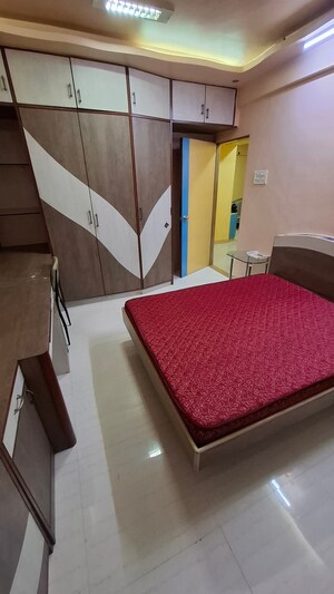 Bedroom in 3 BHK Apartment at Aakash Gagan Dream, Vasai East – for Sale