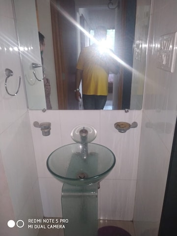 Bathroom in 3 BHK Apartment at Shivtirth Nagar – for Rent