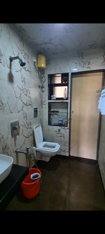 Bathroom in 2 BHK Apartment at Hyde Park Galaxy, Manpada – for Rent