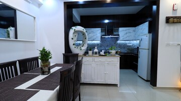 Kitchen in 3 BHK Apartment at Goyal Orchid Piccadilly, Thanisandra Main Road – for Rent