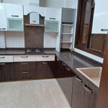 Kitchen in 3 BHK Builder Floor at Khirki Extension – for Rent