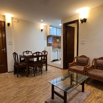 Living Room in 3 BHK Builder Floor at Sarvapriya Vihar – for Rent