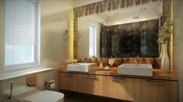 Attached Bathroom in 3 BHK Apartment at Ambika Florence Park, North Mullanpur – for Rent
