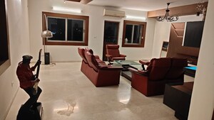 Living Room in 4 BHK Apartment at Bearys Lakeside Habitat, Sahakara Nagar – for Sale