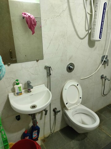 Bathroom in 3 BHK Apartment at Vinayak Vista, Lake Town – for Rent