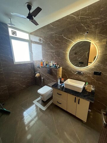 Attached Bathroom in 4 BHK Builder Floor at Ansal API Esencia, Sector 67 – for Rent
