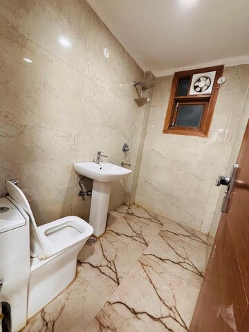 Bathroom in 3 BHK Builder Floor at Saket – for Rent