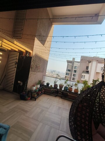 Terrace in 3.5 BHK Apartment at Supreme Belmac Residences, Kalyani Nagar – for Rent