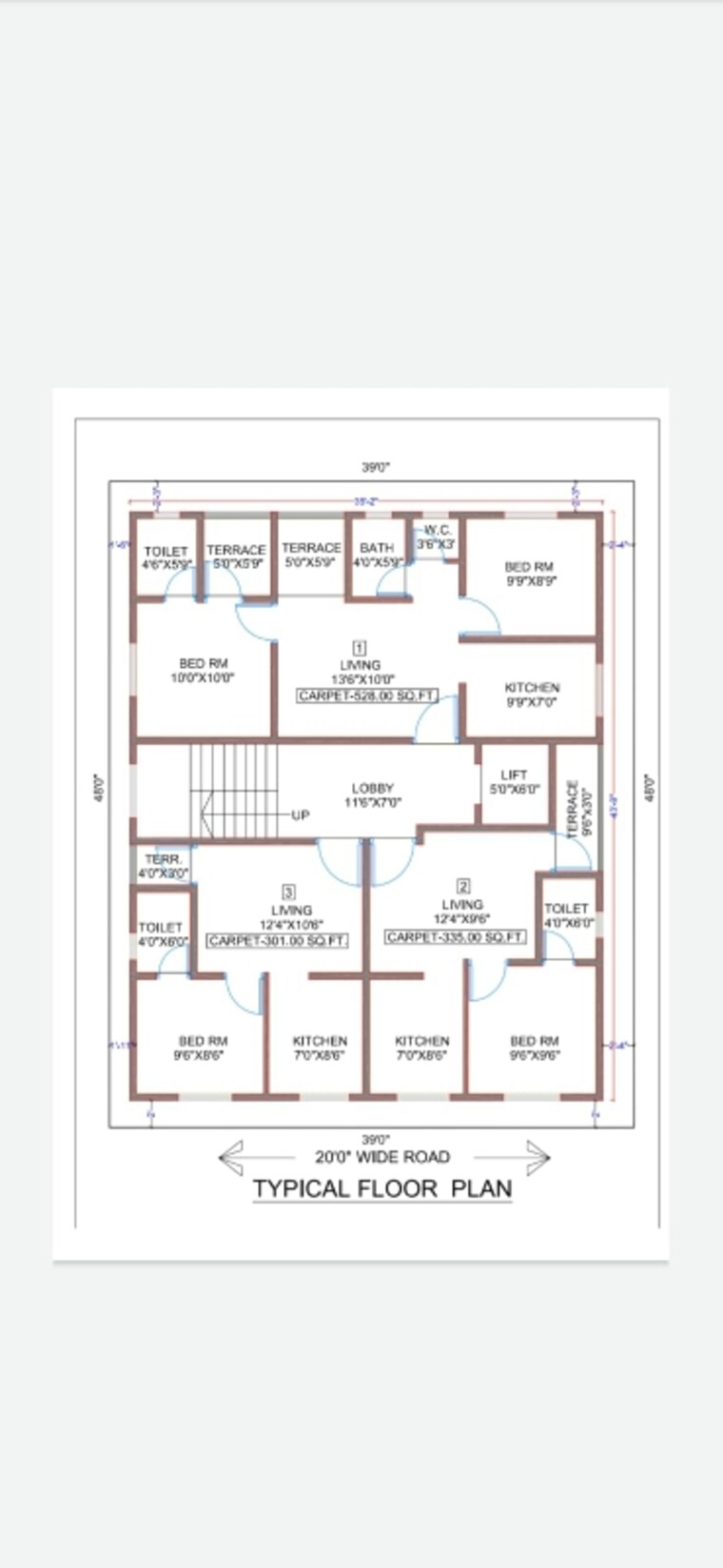 Floor Plan, lohagad 2 Bedroom 750 Sq.Ft. Apartment In Lohagad Pune 8927954