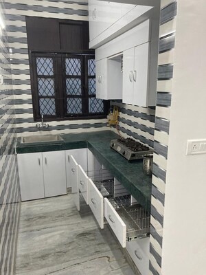Kitchen in 3 BHK Builder Floor at Jawahar Park – for Sale