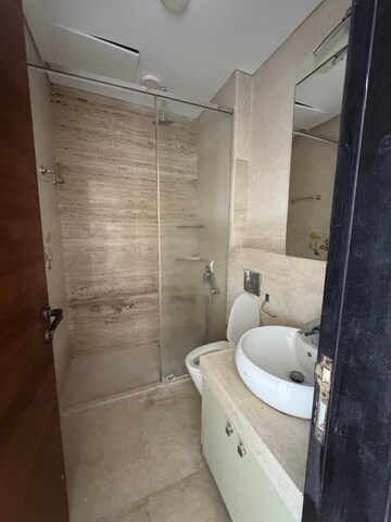 Bathroom in 3 BHK Apartment at Omkar 1973, Worli – for Rent