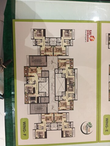 Floor Plan in 1 BHK Apartment at Sai Shradha The Green Crest, Taloja – for Sale