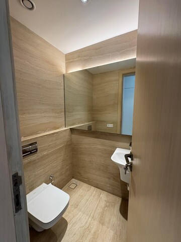 Bathroom in 3 BHK Apartment at K Raheja Vivarea, Mahalaxmi – for Rent
