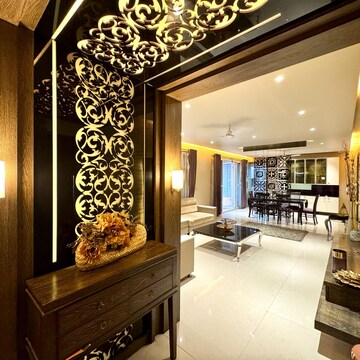 Living Room in 4 BHK Apartment at Bhuvan Bloomingdales Apartments, Baner – for Rent