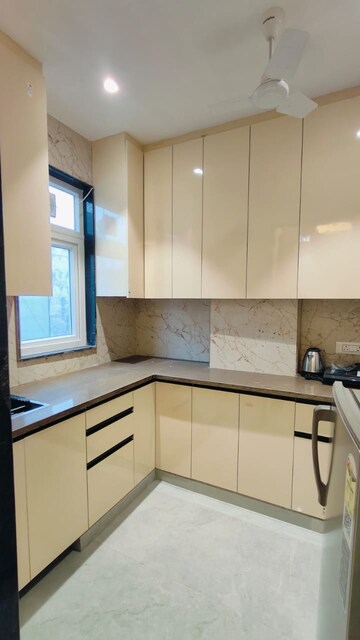 Kitchen in 1 BHK Builder Floor at Sushant Lok I – for Rent