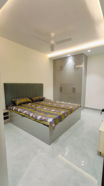 Bedroom in 1 BHK Builder Floor at Sushant Lok I – for Rent