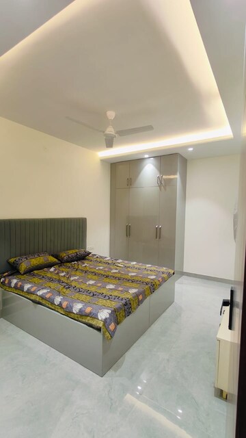 Bedroom in 1 BHK Builder Floor at Sushant Lok I – for Rent