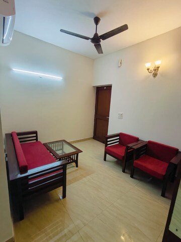 Bedroom in 1 BHK Builder Floor at Sushant Lok I – for Rent