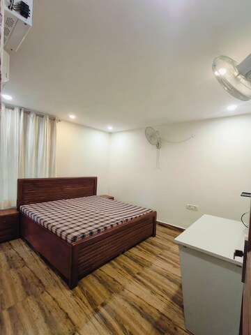 Bedroom in 1 BHK Builder Floor at Sushant Lok I – for Rent