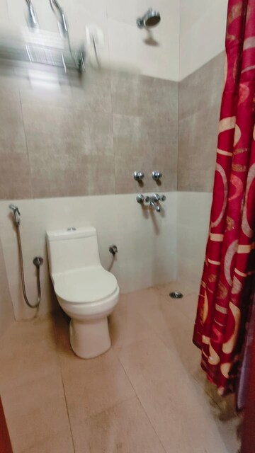 Bathroom in 1 BHK Builder Floor at Sushant Lok I – for Rent